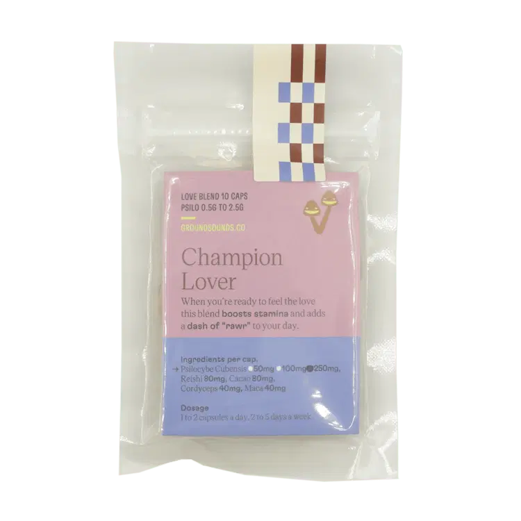 Ground Sounds Microdose Capsules Champion Lover (10 Capsule Bags) - Image 3